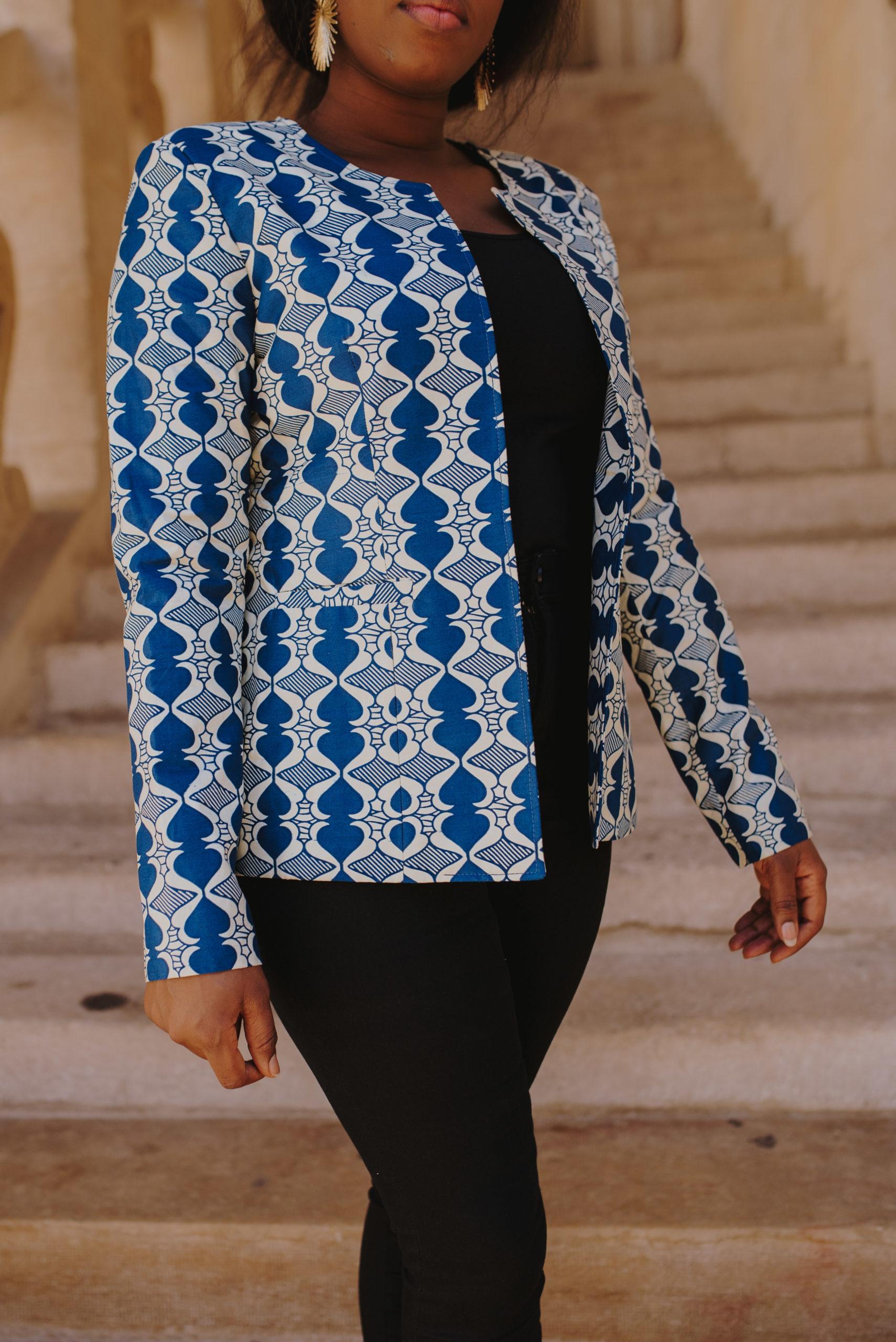 Veste en wax femme